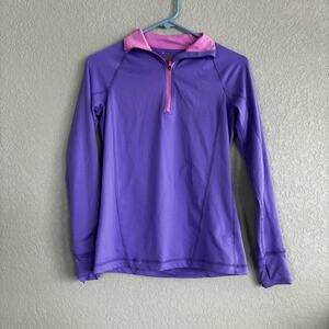 Tek‎ Gear Women’s XS 1/4 Zip Pullover Shirt Long Sleeve Athletic Purple